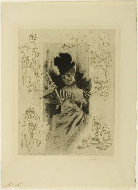 Maturity Wall Art by Félicien Rops - High-Resolution Digital Print