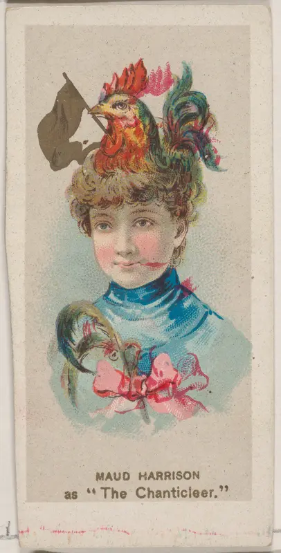 Maud Harrison as "The Chanticlear," from the series Fancy Dress Ball Costumes (N73) for Duke brand cigarettes Wall Art by W. Duke, Sons & Co. - High-Resolution Digital Print