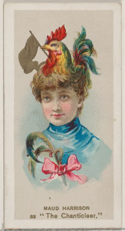 Maud Harrison as "The Chanticleer," from the series Fancy Dress Ball Costumes (N73) for Duke brand cigarettes Wall Art by W. Duke, Sons & Co. - High-Resolution Digital Print