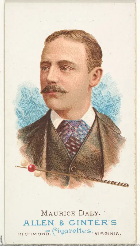 Maurice Daly, Billiard Player, from World's Champions, Series 1 (N28) for Allen & Ginter Cigarettes Wall Art by Allen & Ginter - High-Resolution Digital Print