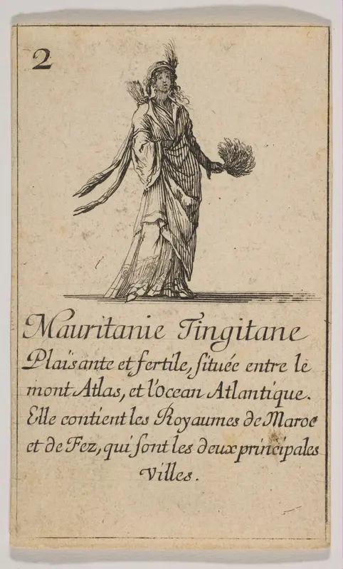 Mauritanie, from "Jeu de la Géographie" Wall Art by Stefano della Bella - High-Resolution Digital Print