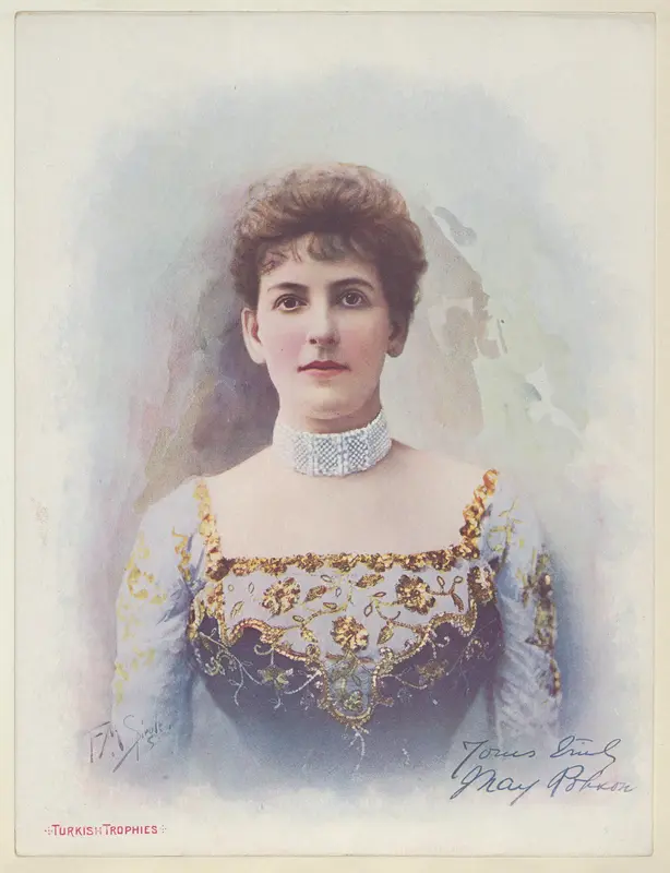 May Robson, from the Actresses series (T1), distributed by the American Tobacco Co. to promote Turkish Trophies Cigarettes Wall Art by Frederick Moladore Spiegle - High-Resolution Digital Print