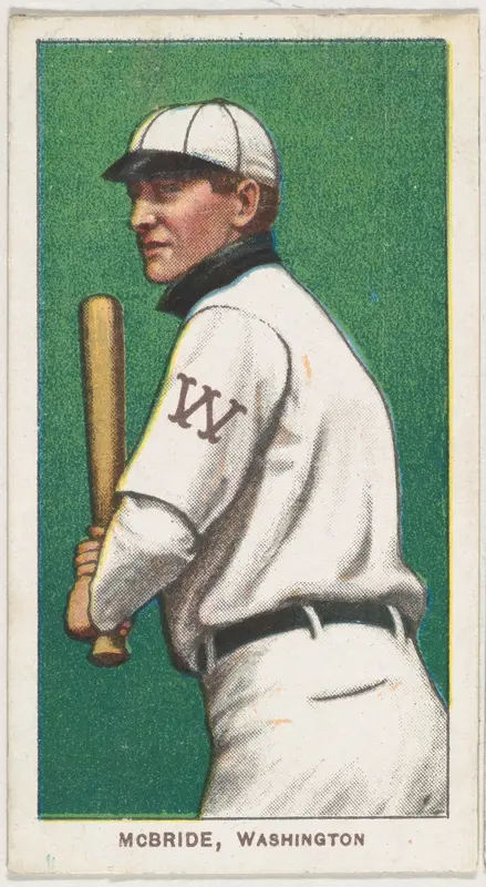 McBride, Washington, American League, from the White Border series (T206) for the American Tobacco Company Wall Art by American Tobacco Company - High-Resolution Digital Print