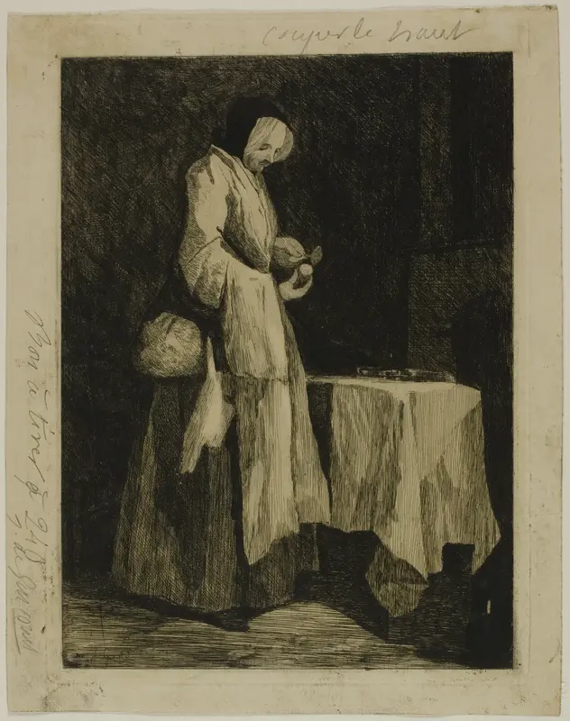 Meal for a Convalescent Wall Art by Jules de Goncourt - High-Resolution Digital Print