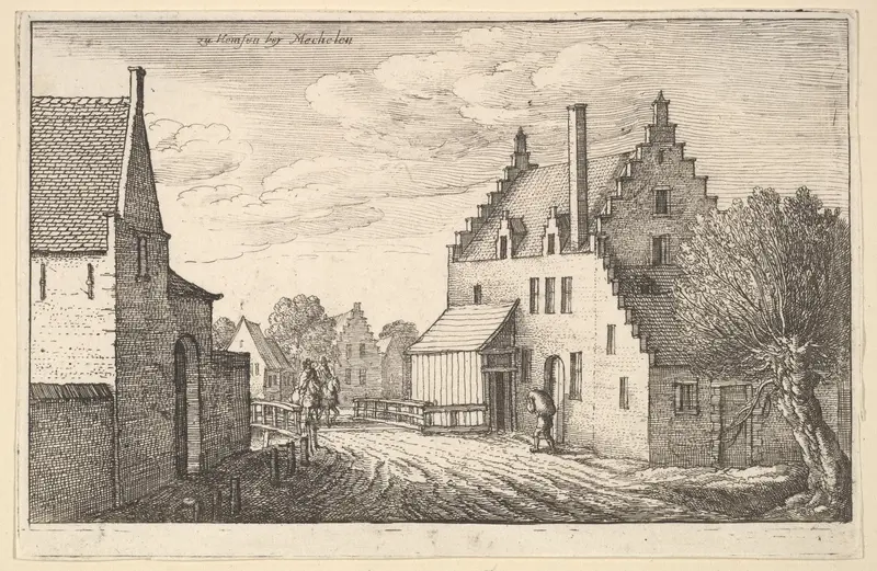 Mechelen (Mechlin), from "European Views" Wall Art by Wenceslaus Hollar - High-Resolution Digital Print