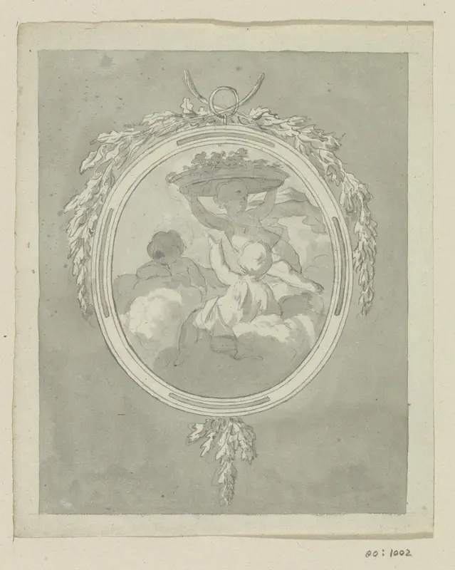 Medaillon met putti Wall Art by Jurriaan Andriessen - High-Resolution Digital Print