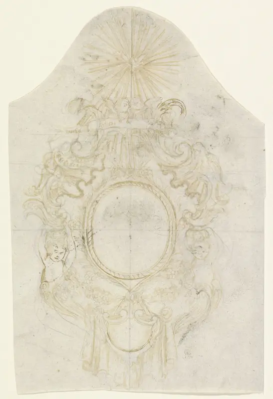 Medaillon met putti Wall Art by anonymous - High-Resolution Digital Print