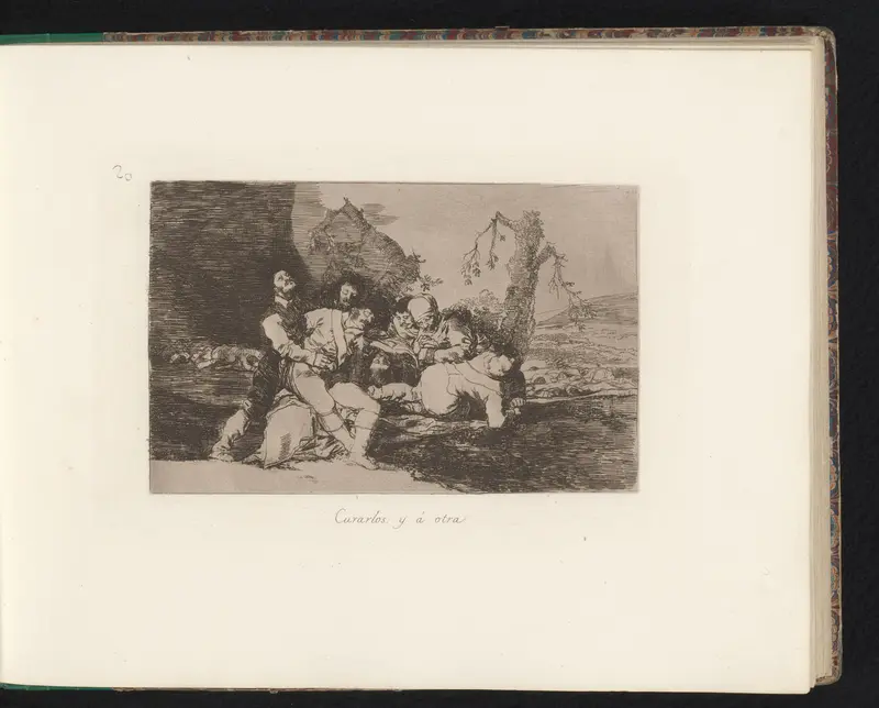 Medische handelingen in een veldhospitaal Wall Art by Francisco de Goya - High-Resolution Digital Print