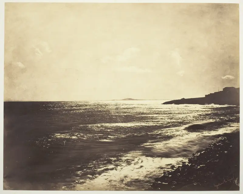 Mediterranean with Mount Agde Wall Art by Gustave Le Gray - High-Resolution Digital Print