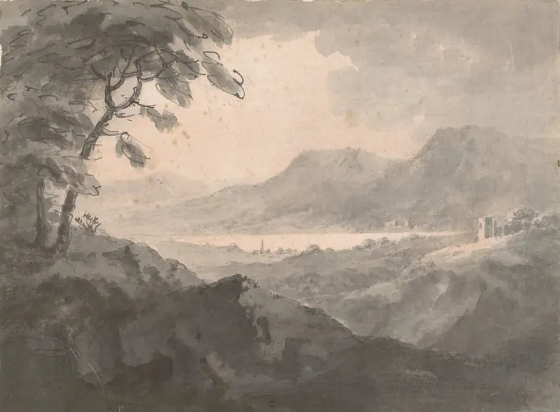 Meer in de bergen Wall Art by Unknown - High-Resolution Digital Print