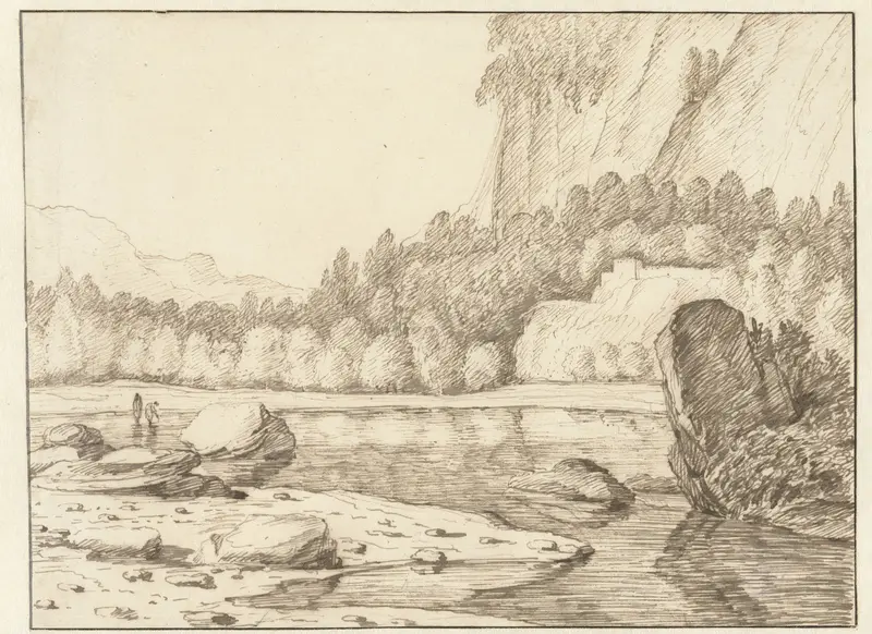 Meer in rotsachtig landschap Wall Art by Jacob Esselens - High-Resolution Digital Print