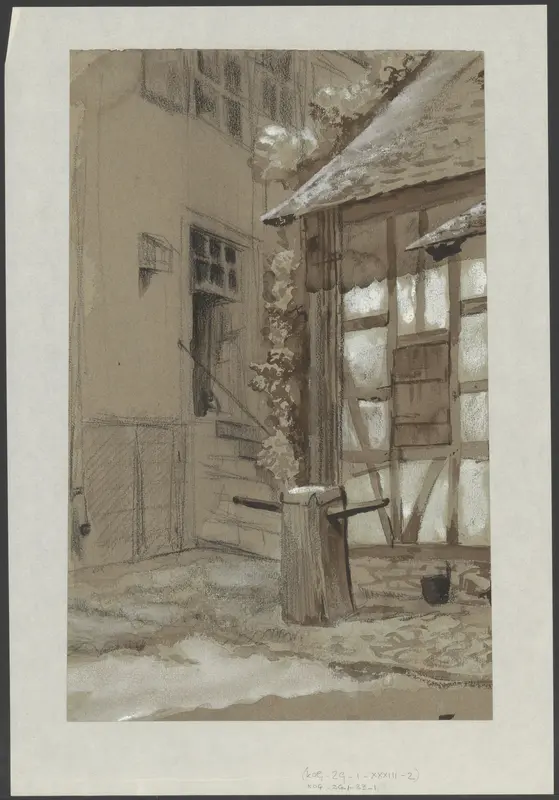 Meerpaal voor een huis Wall Art by Unknown - High-Resolution Digital Print