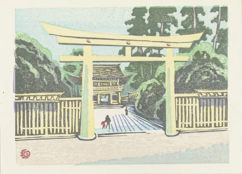 Meiji tempel Wall Art by Hirai Koichi - High-Resolution Digital Print