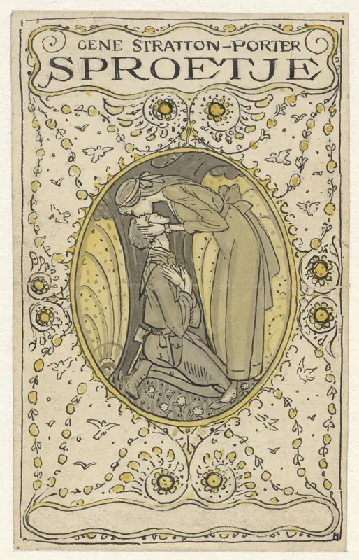 Meisje kust voor haar knielende Engelse soldaat Wall Art by Unknown - High-Resolution Digital Print