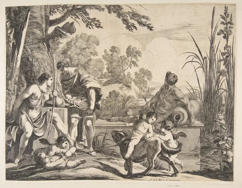 Meleager and Atalanta Wall Art by François Chauveau - High-Resolution Digital Print