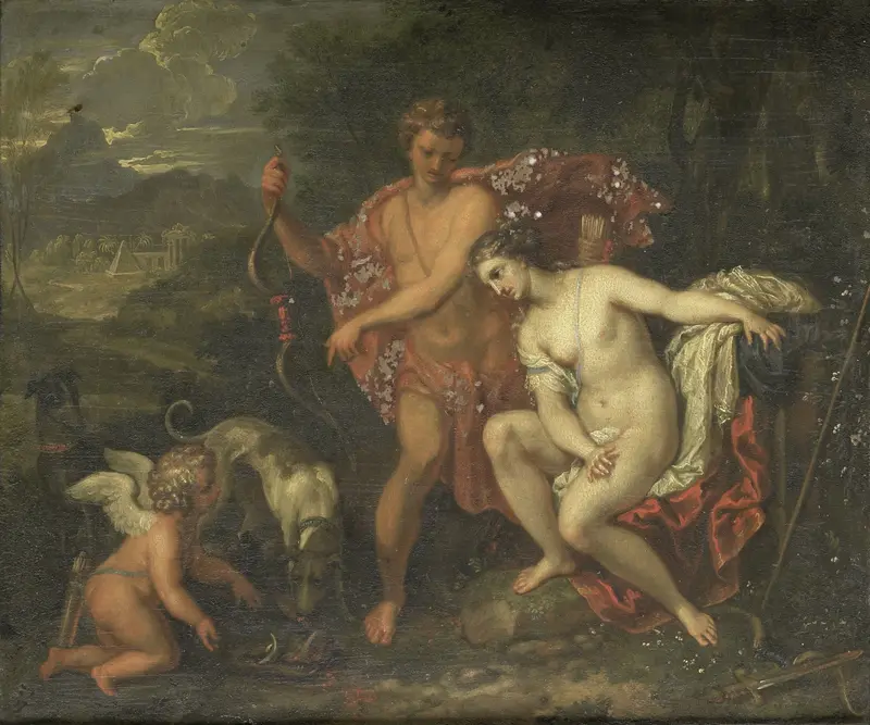 Meleager en Atalanta Wall Art by anonymous - High-Resolution Digital Print