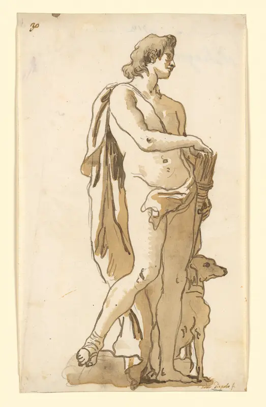 Meleager, Turning to the Right Wall Art by Giovanni Domenico Tiepolo - High-Resolution Digital Print