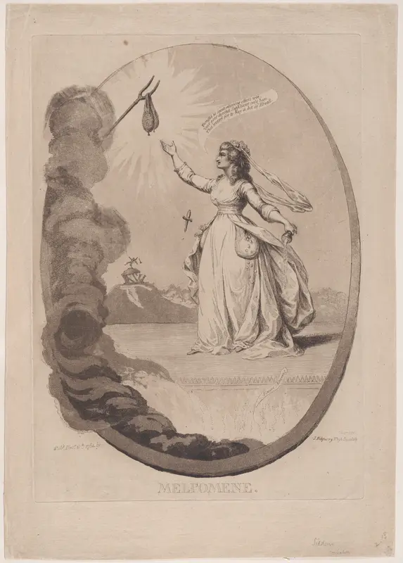 Melpomene Wall Art by James Gillray - High-Resolution Digital Print