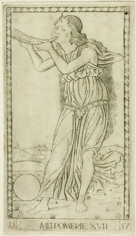 Melpomene, plate seventeen from Apollo and the Muses