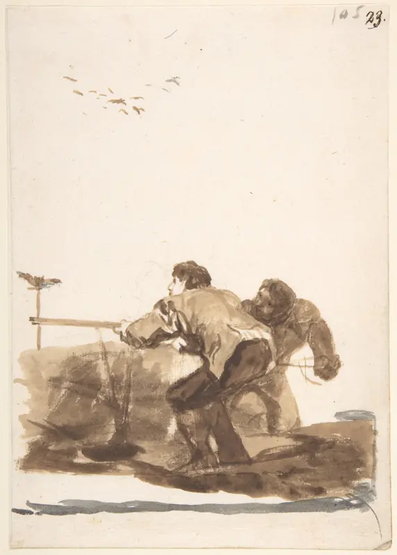 Men hunting; page 105 from the "Images of Spain" Album (F)