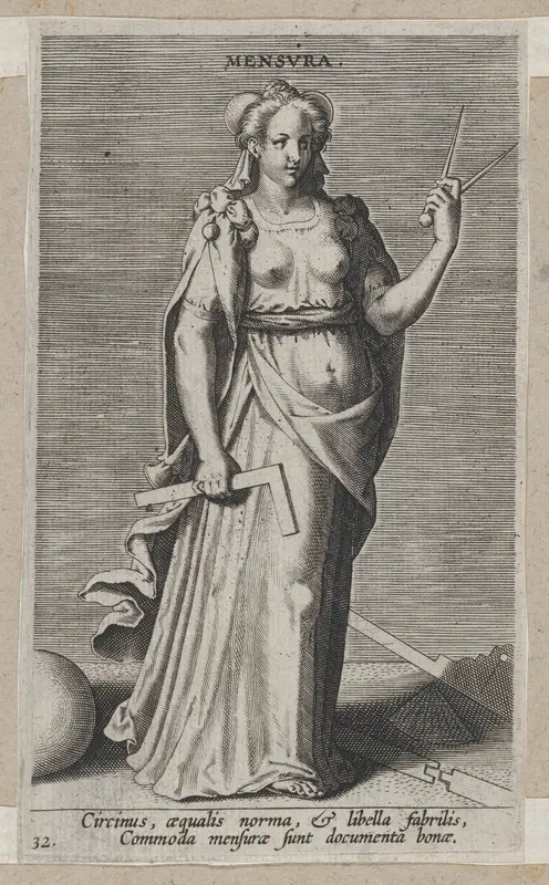 Mensura, from "Proposopographia" Wall Art by Philips Galle - High-Resolution Digital Print