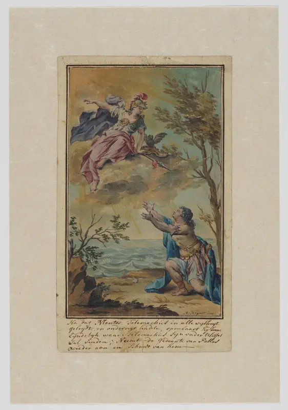 Mentor neemt afscheid van Telemachus Wall Art by Rienk Keyert - High-Resolution Digital Print