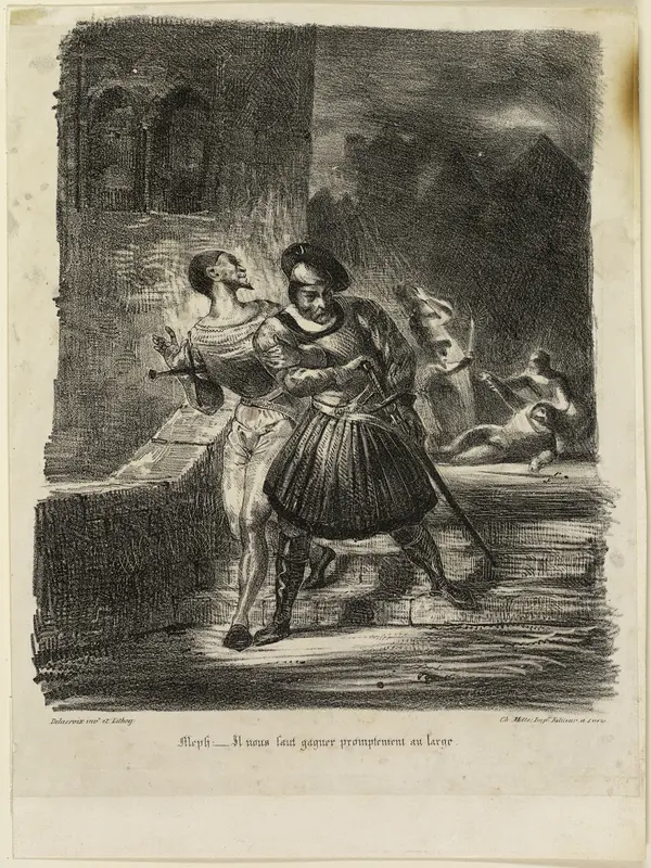 Mephistopheles and Faust Fleeing after the Duel