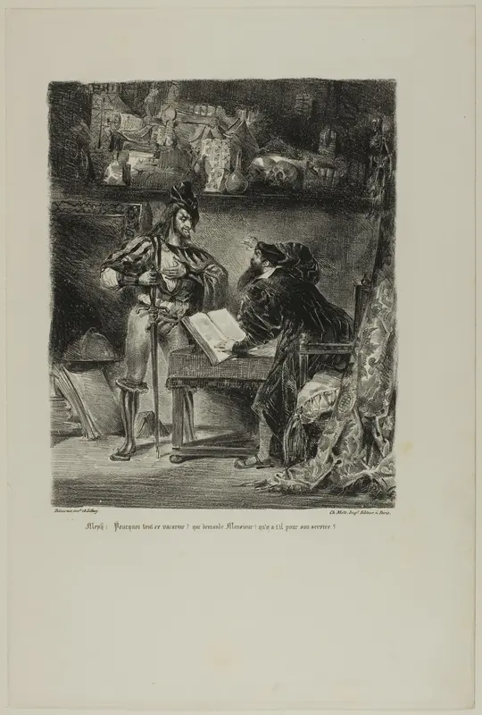 Mephistopheles Appearing to Faust, from Faust
