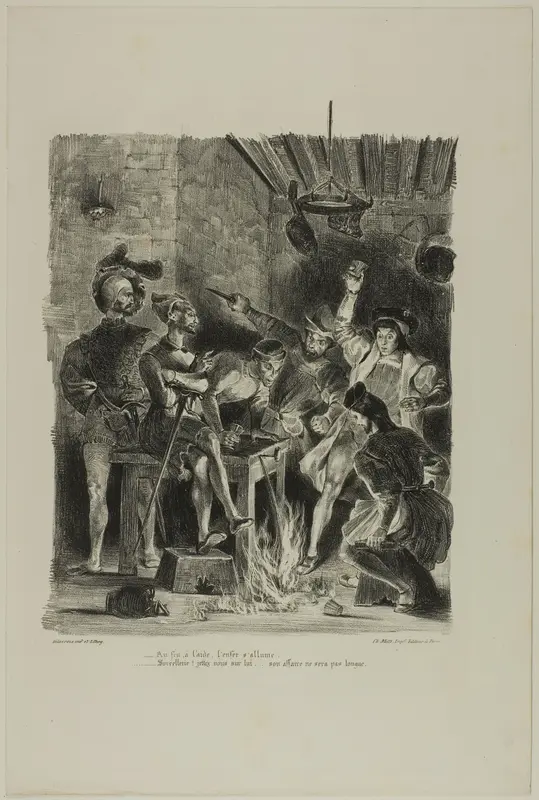 Mephistopheles at the Students' Inn, from Faust