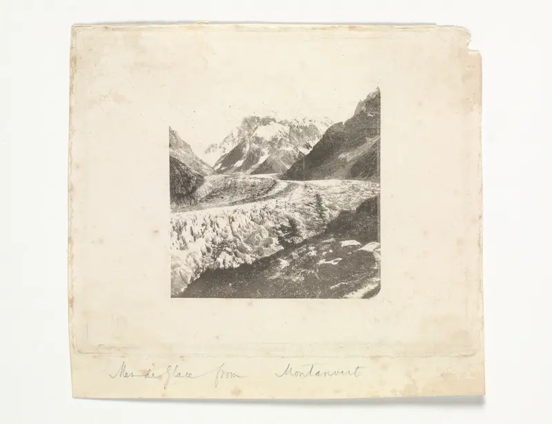Mer de Glace from Montanvert Wall Art by William Henry Fox Talbot - High-Resolution Digital Print