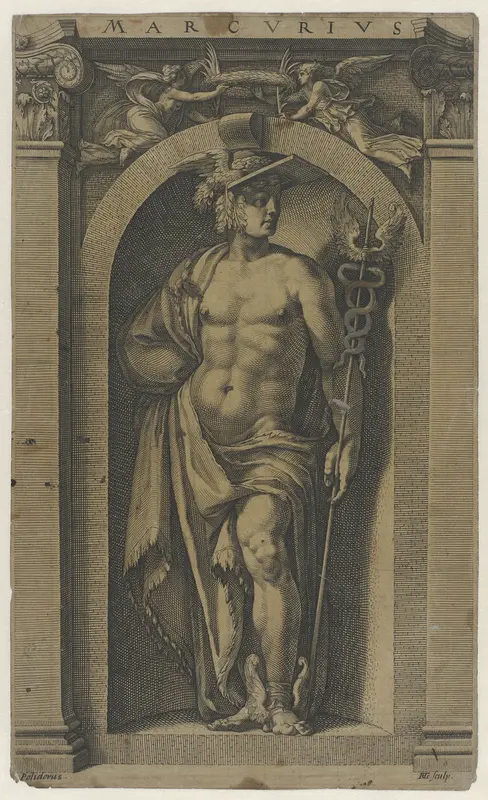Mercurius Wall Art by Hendrick Goltzius - High-Resolution Digital Print