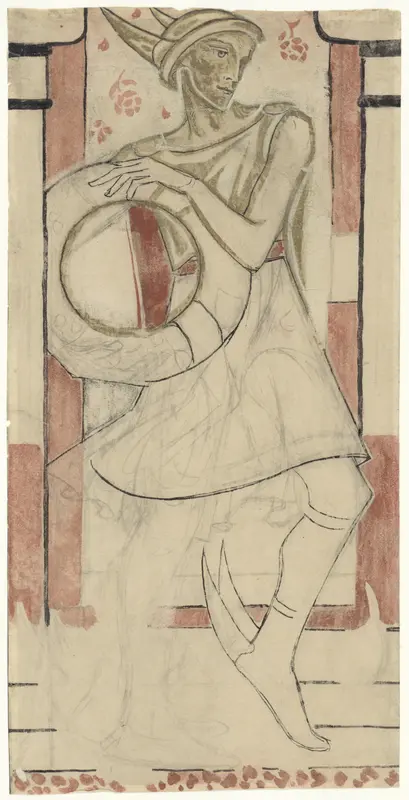 Mercurius, ereteken voor trouwe dienst, Calvé, Delft Wall Art by Richard Nicolaüs Roland Holst - High-Resolution Digital Print