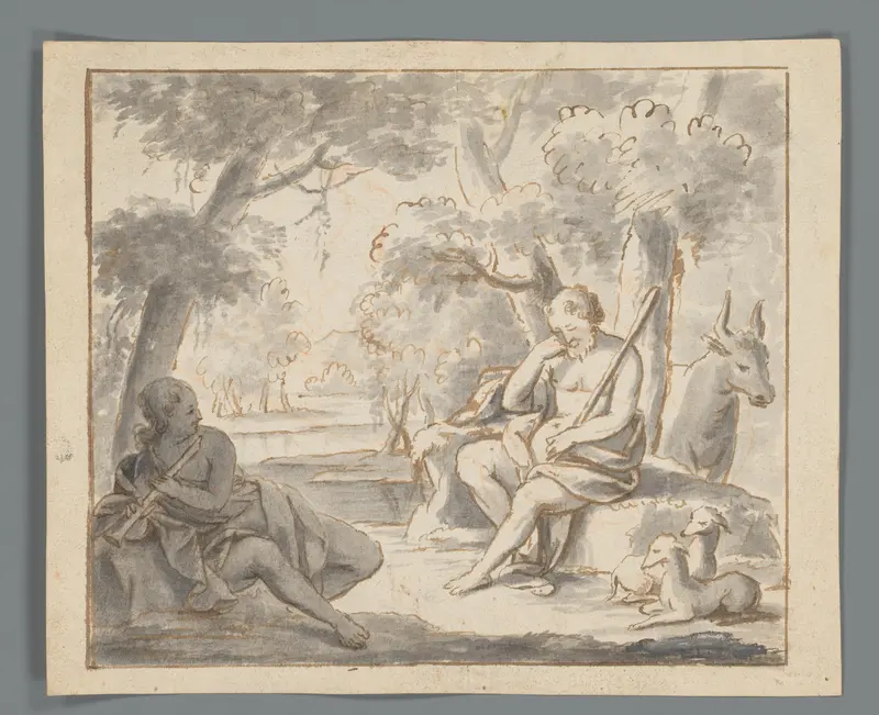 Mercurius fluit Argus in slaap Wall Art by Matthijs Balen (1684-1766) - High-Resolution Digital Print