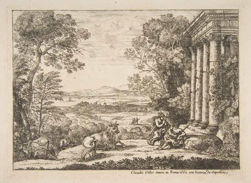 Mercury and Argus Wall Art by Claude Lorrain (Claude Gellée) - High-Resolution Digital Print