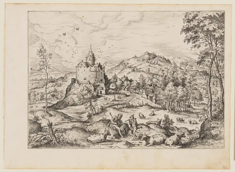 Mercury Lulling to Sleep Argus, from Landscapes with Biblical and Mythological Scenes