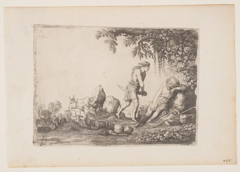 Mercury Slays Argus, from The Story of Mercury and Argus Wall Art by Moses van Uyttenbroeck - High-Resolution Digital Print