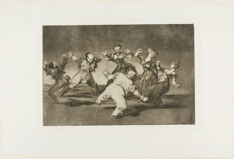 Merry Folly, from Disparates, published as plate 12 in Los Proverbios Wall Art by Francisco José de Goya y Lucientes - High-Resolution Digital Print