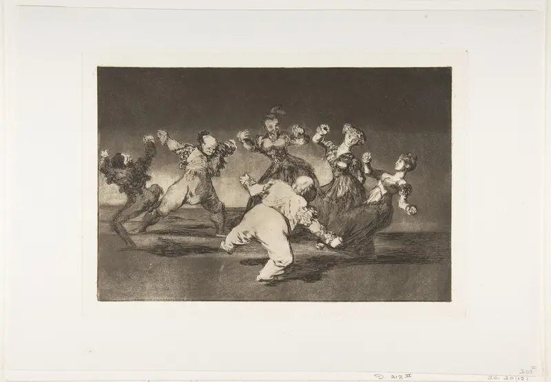 'Merry Folly' from the 'Disparates' (Follies / Irrationalities) Wall Art by Goya (Francisco de Goya y Lucientes) - High-Resolution Digital Print
