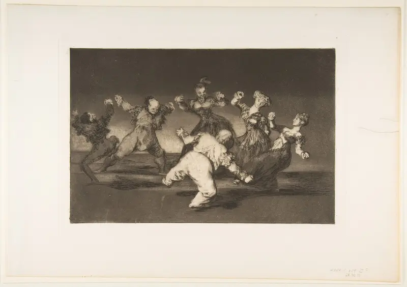 Merry Folly, from "The Disparates" (Follies / Irrationalities) Wall Art by Goya (Francisco de Goya y Lucientes) - High-Resolution Digital Print