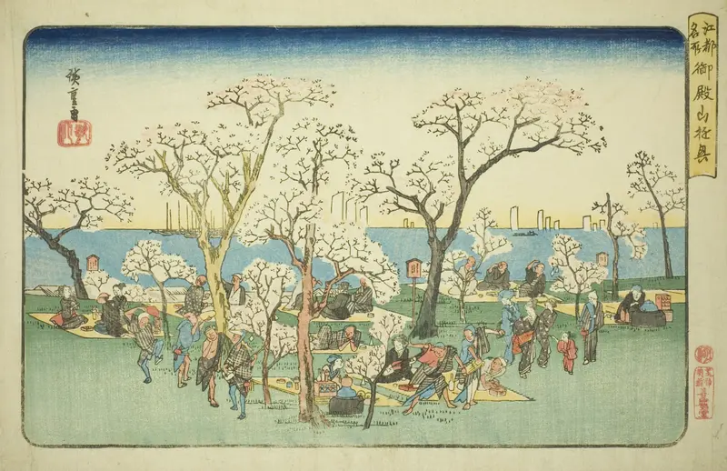 Merrymaking at Goten Hill (Gotenyama yukyo), from the series "Famous Places in Edo (Koto meisho)"