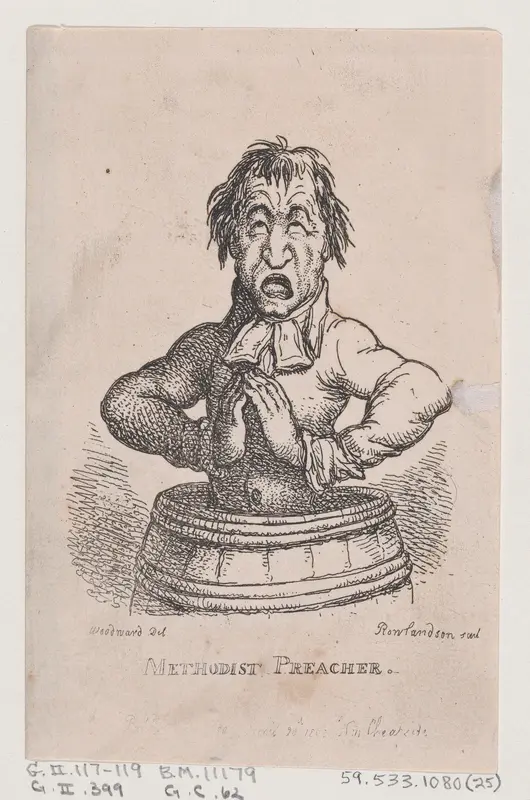 Methodist Preacher Wall Art by Thomas Rowlandson - High-Resolution Digital Print