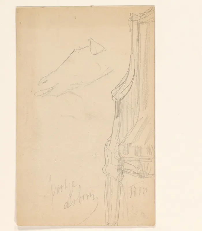 Meubelstudie, stoel Wall Art by August Allebé - High-Resolution Digital Print