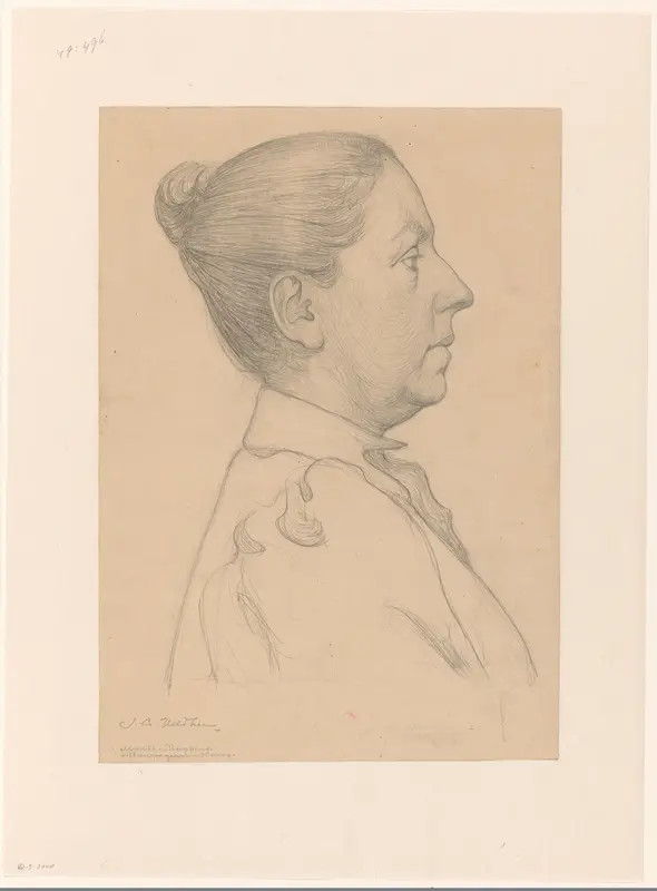 Mevrouw H. van Rappard-DelCampo genaamd Camp Wall Art by Jacobus Gerardus Veldheer - High-Resolution Digital Print
