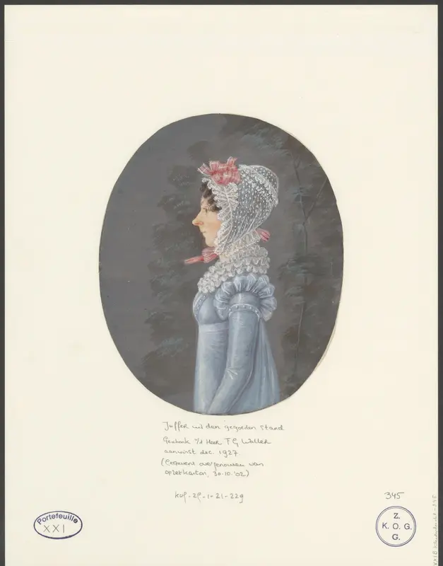 Mevrouw uit de gegoeden stand Wall Art by anonymous - High-Resolution Digital Print