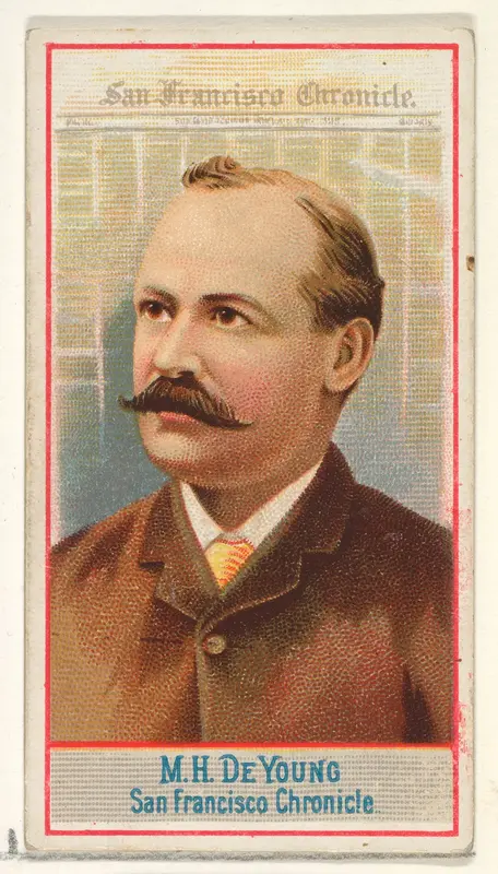 M.H. de Young, San Francisco Chronicle, from the American Editors series (N1) for Allen & Ginter Cigarettes Brands Wall Art by Allen & Ginter - High-Resolution Digital Print