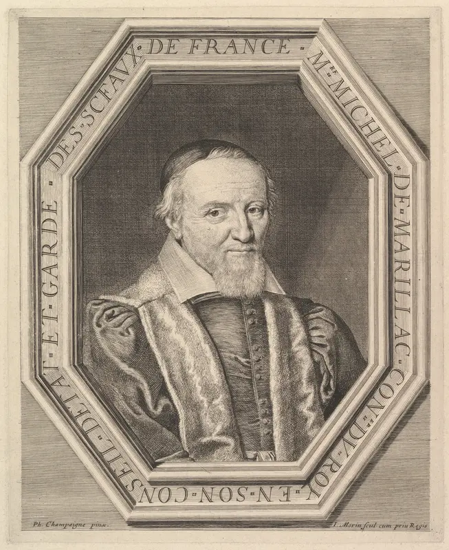 Michel de Marillac, conseiller d'etat et garde des sceaux Wall Art by Jean Morin - High-Resolution Digital Print
