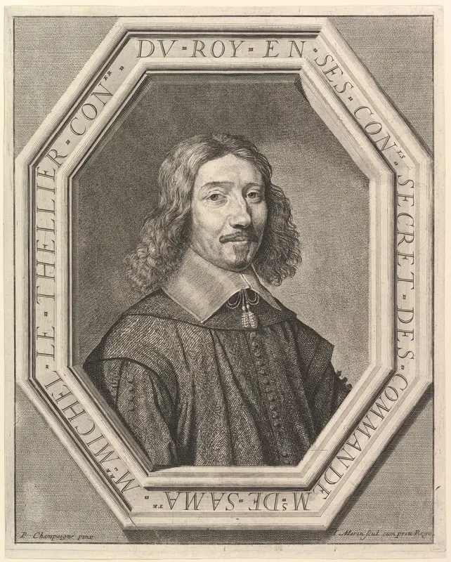 Michel Le Tellier conseiller du roi Wall Art by Jean Morin - High-Resolution Digital Print