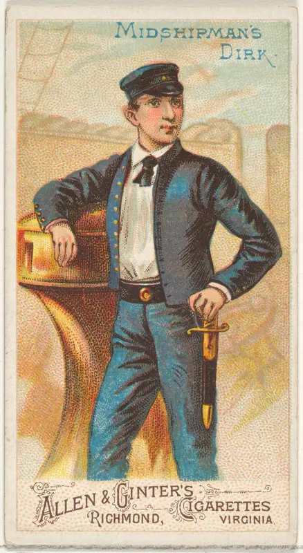 Midshipman's Dirk, from the Arms of All Nations series (N3) for Allen & Ginter Cigarettes Brands Wall Art by Allen & Ginter - High-Resolution Digital Print