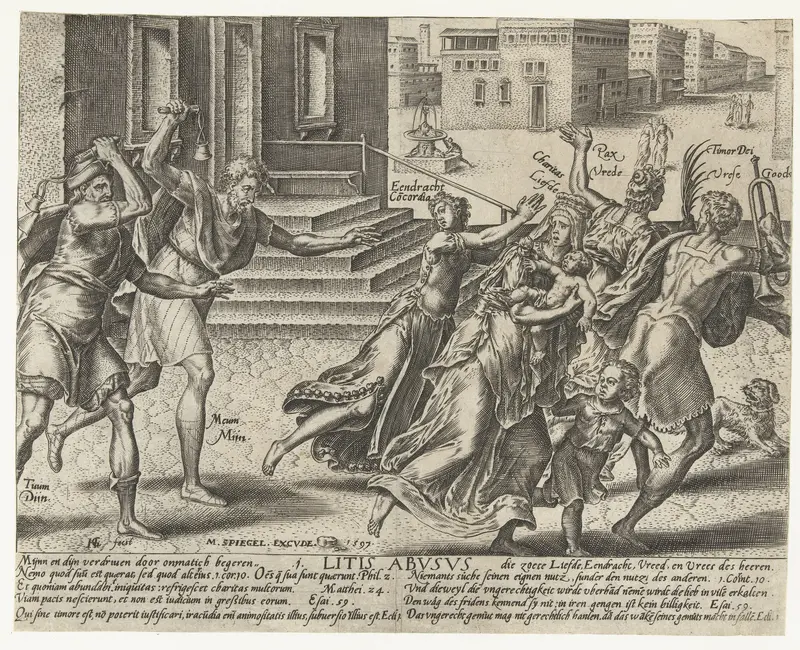 Mijn en dijn verjagen Eendracht, Liefde, Vrede en Vreze Gods Wall Art by Unknown - High-Resolution Digital Print