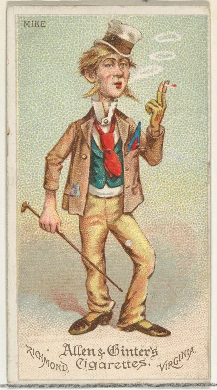 Mike, from World's Dudes series (N31) for Allen & Ginter Cigarettes Wall Art by Allen & Ginter - High-Resolution Digital Print